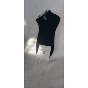 Women's size 7-9 Black & White Burberry Ankle Socks